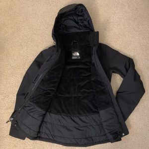NORTH FACE Hyvent Insulated Jacket Black Size XS.